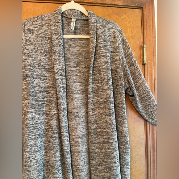 Plus Size Open Front Long Sweater Cardigan 2X - Picture 7 of 9